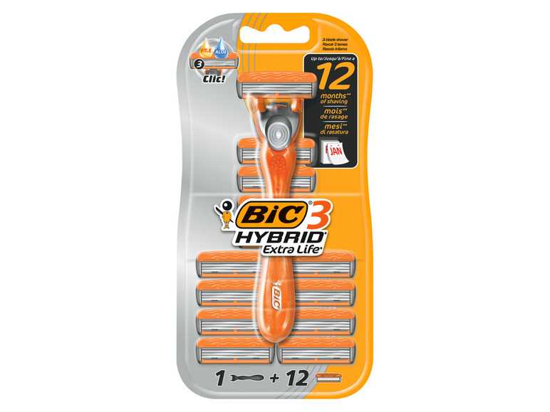 BIC Holiaci strojček 3 Hybrid Extra Life/Miss Soleil 3 (3 Hybrid Extra Life) BIC