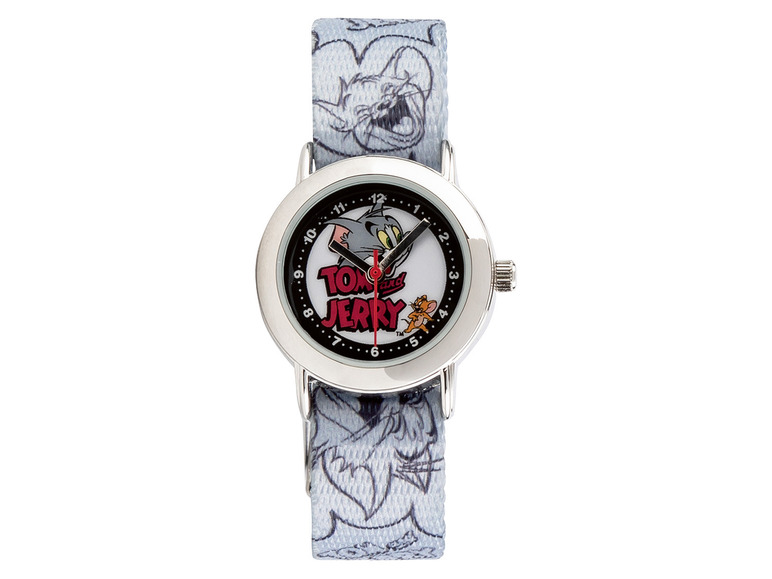 Detské náramkové hodinky Tom a Jerry (sivá) -