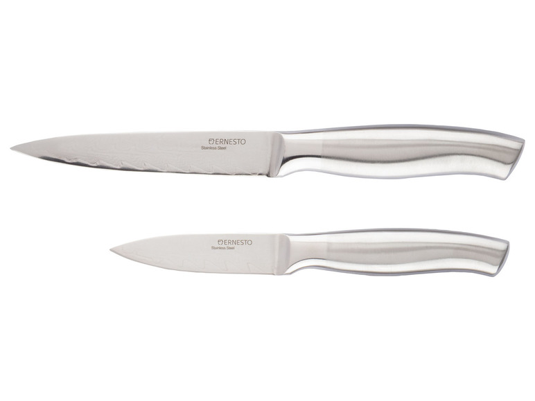 ERNESTO Nôž z damascénskej ocele (nože na zeleninu s rukoväťou z ušľachtilej ocele
