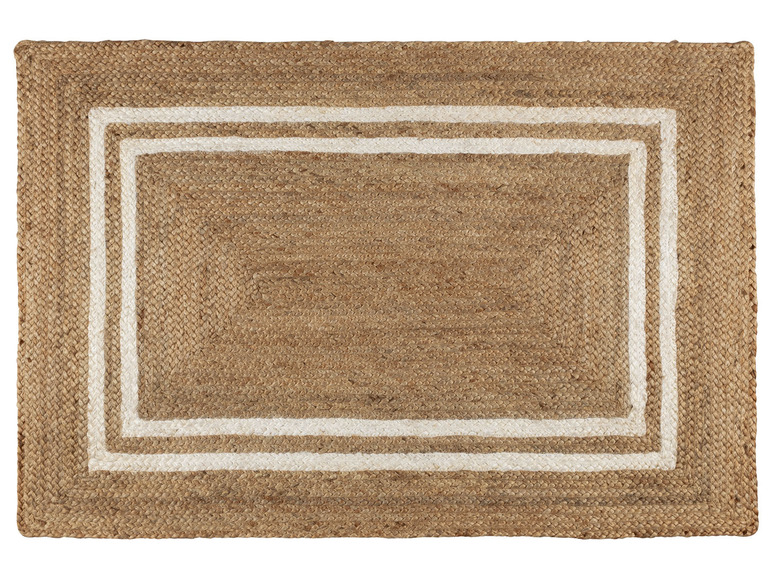 LIVARNO home Jutový koberec 80 x 120 cm/Ø 100 cm (obdĺžnik 80 x 120 cm) LIVARNO home