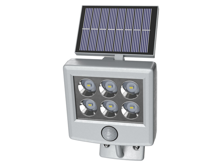 LIVARNO home Solárny LED reflektor s pohybovým senzorom (integrovaný solárny panel ) LIVARNO home