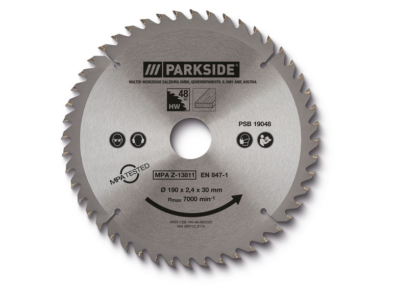 PARKSIDE Pílový kotúč (190 mm
