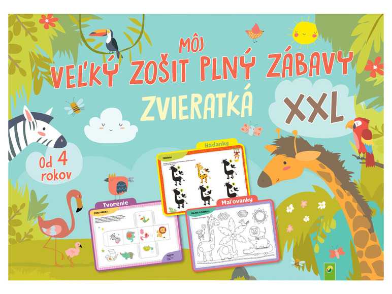 Pracovný zošit XXL (zvieratá) -