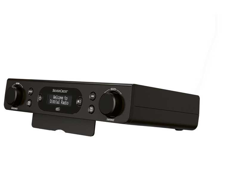 SILVERCREST Kuchynské rádio DAB+ (čierna) SILVERCREST