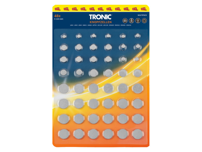 TRONIC Gombíkové batérie