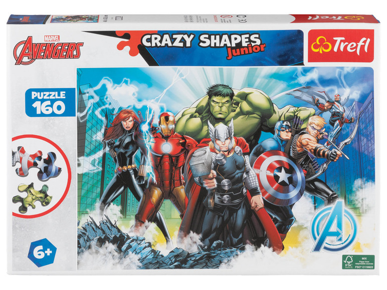 Trefl Detské puzzle Junior Crazy Shapes (Avengers ) Trefl