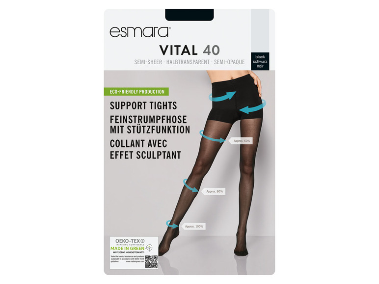 esmara Dámske pančuchy s podporným efektom