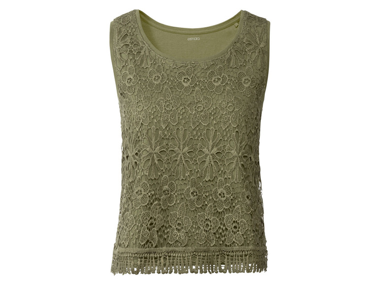 esmara Dámsky top s háčkovaným vzorom  (S (36/38)