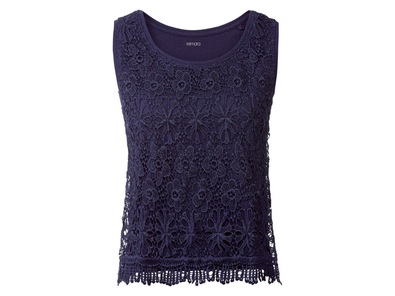 esmara Dámsky top s háčkovaným vzorom  (XS (32/34)