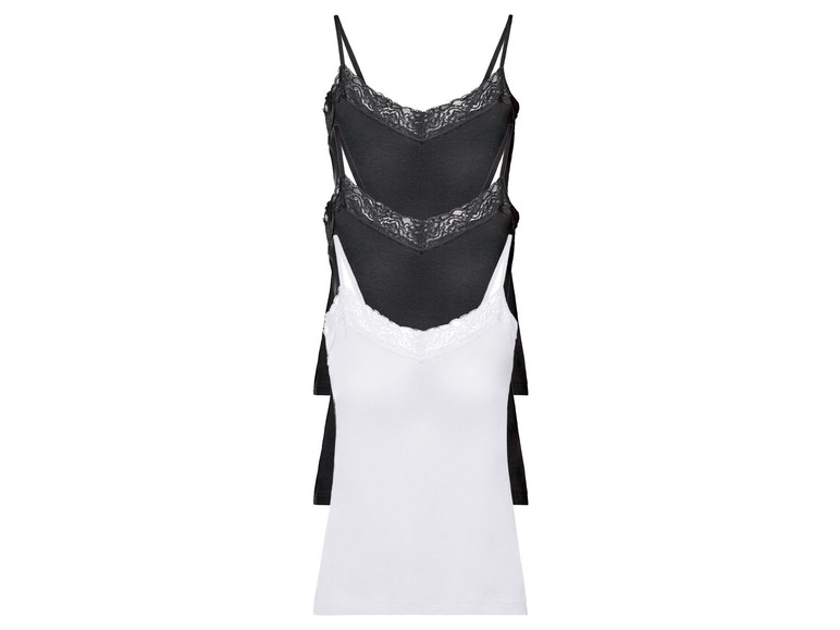 esmara Dámsky top s úzkymi ramienkami a čipkou