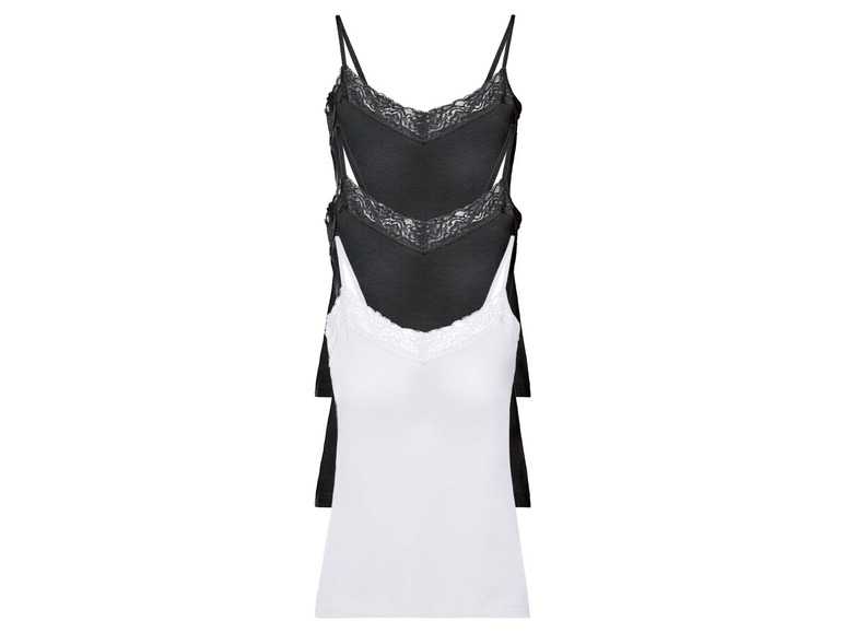 esmara Dámsky top s úzkymi ramienkami a čipkou