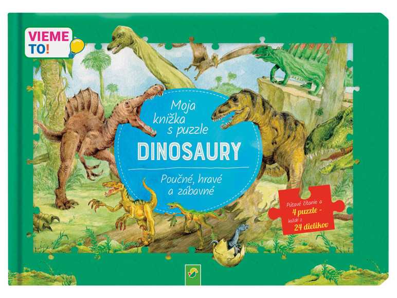 esmara Detská puzzle knižka „Vieme to!“ (dinosaurus) esmara
