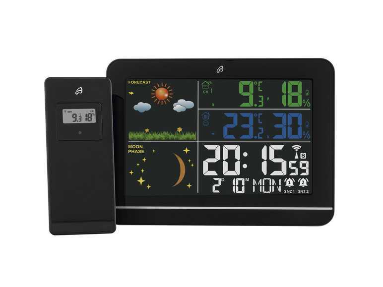 AURIOL® Meteostanica (čierna) AURIOL®