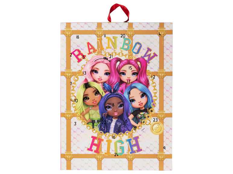 Adventný kalendár s vlasovými doplnkami (Rainbow High) -