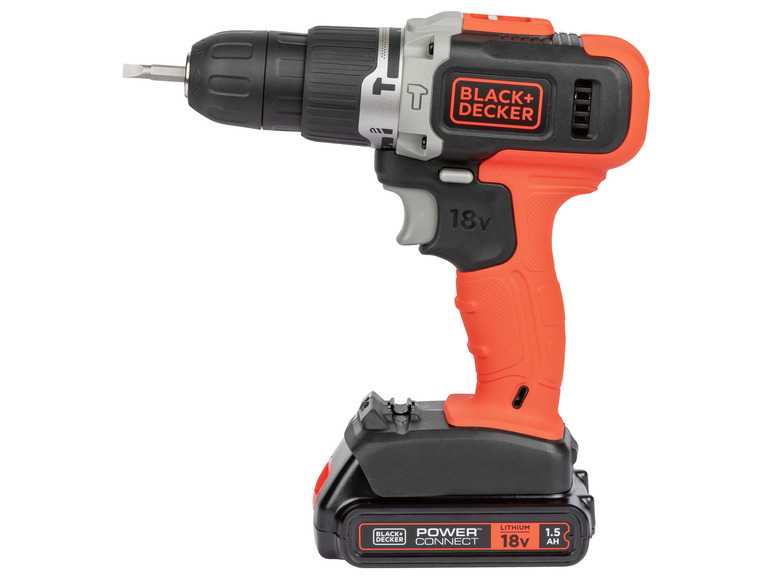 Black & Decker Aku príklepová vŕtačka s dvoma rýchlosťami 18 V BDASB18V Black & Decker