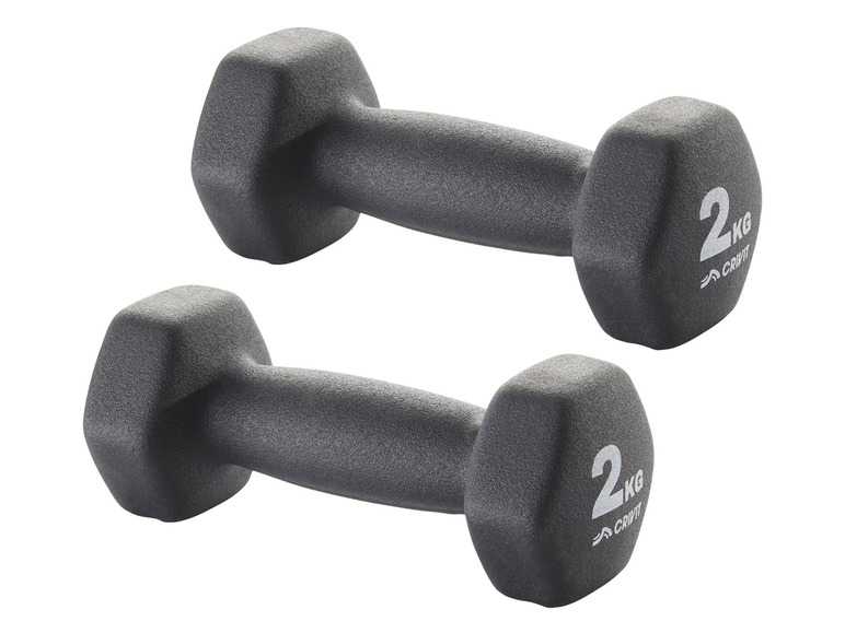 CRIVIT Krátke činky 1 kg/2 kg