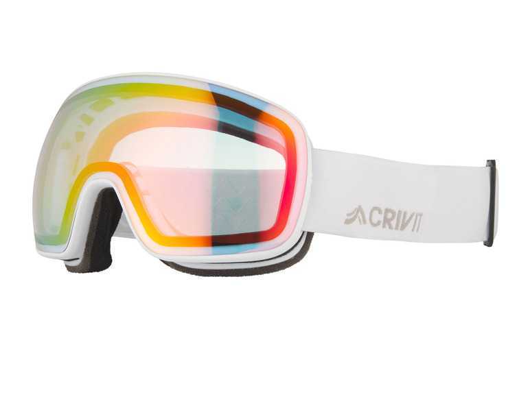 CRIVIT Lyžiarske a snowboardové okuliare Photochromic (biela) CRIVIT