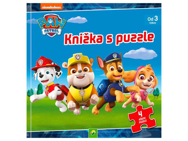 Detská knižka s puzzle (Labková patrola) -