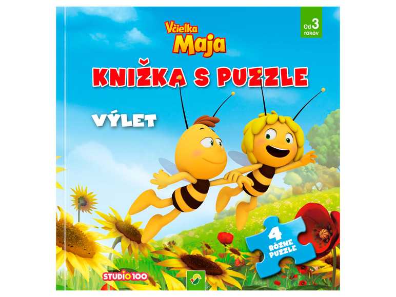 Detská knižka s puzzle (Včielka Maja) -