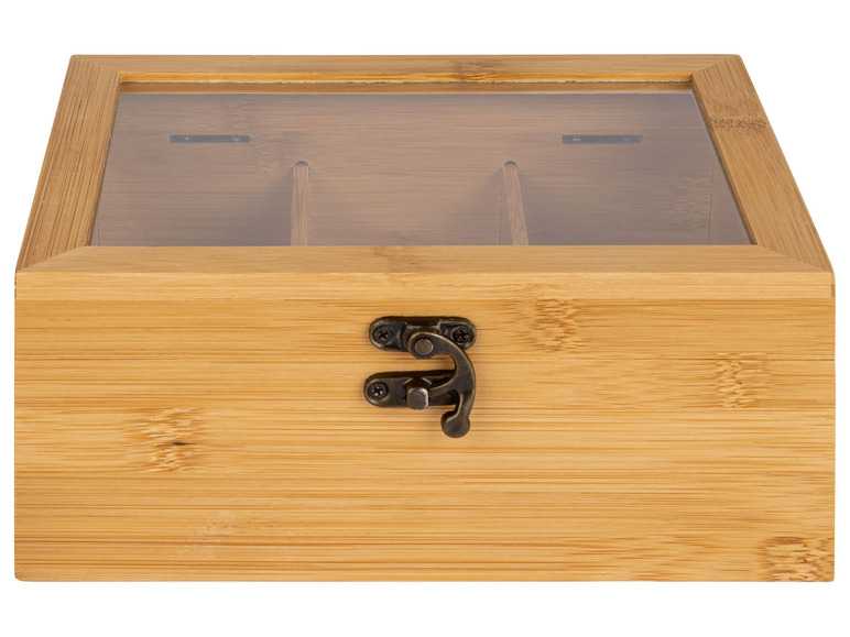 ERNESTO® Bambusové dosky na krájanie/Bambusová krabica na čaje (box na čaj) ERNESTO®
