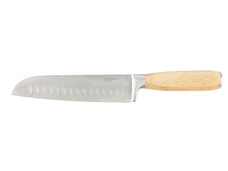 ERNESTO® Kuchynský nôž (nôž Santoku/bambus) ERNESTO®