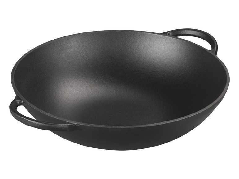 GRILLMEISTER Grilovací wok/Pekáč na chlieb/Liatinový hrniec Dutch Oven (grilovací wok) GRILLMEISTER