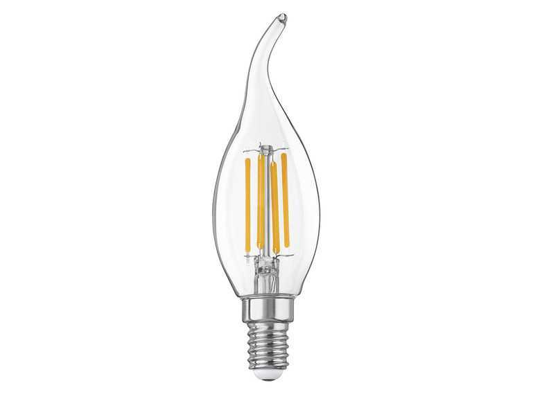 LIVARNO home Filamentová LED žiarovka (sviečka E14