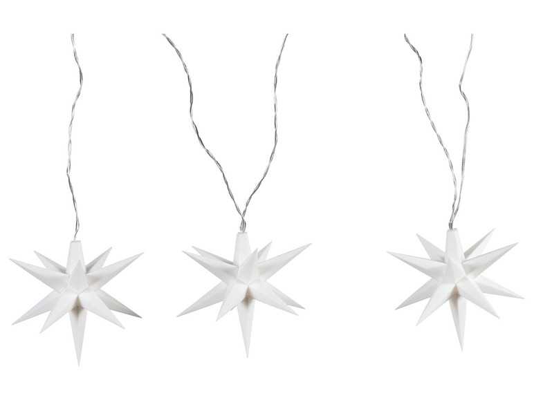 LIVARNO home LED svetelná reťaz s hviezdami (biela) LIVARNO home