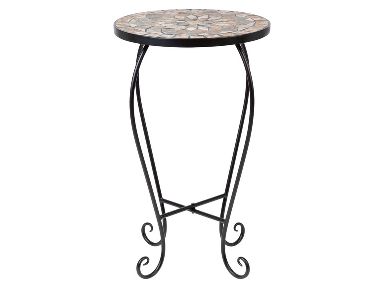 LIVARNO home Odkladací stolík s mozaikou (okrúhly) LIVARNO home