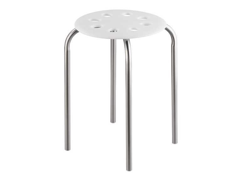 LIVARNO home Plastová stolička (biela) LIVARNO home