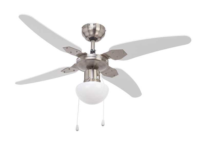 LIVARNO home Stropný ventilátor s LED svietidlom LIVARNO home