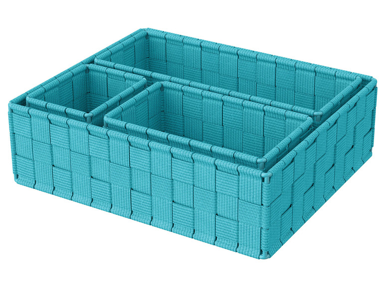 LIVARNO home Závesný regál/Úložný kôš (tyrkysová