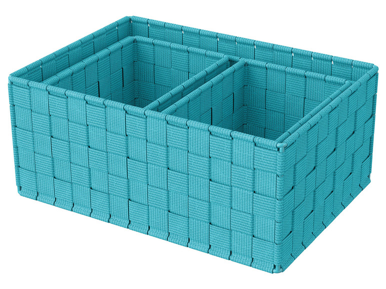 LIVARNO home Závesný regál/Úložný kôš (tyrkysová