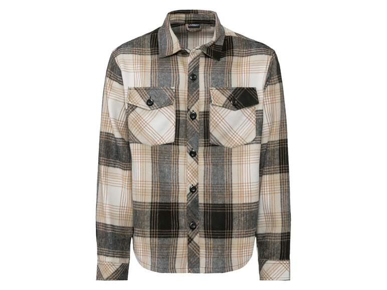 LIVERGY® Pánska košeľová bunda (XL (56/58)