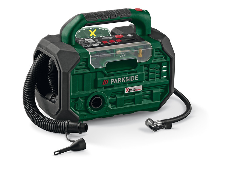 PARKSIDE® Aku kompresor a pumpa 20 V PKA 20-Li C3 – bez akumulátora PARKSIDE®