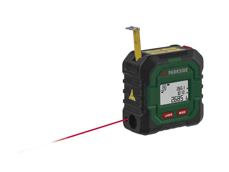 PARKSIDE® Aku laserový meter s meracím pásmom PLMB 4 C2 PARKSIDE®