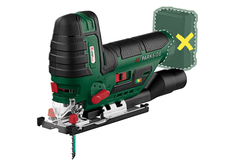 PARKSIDE® Aku priamočiara píla 12 V PSTKA 12 C3 – bez akumulátora PARKSIDE®