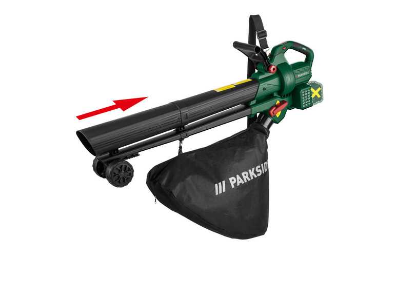 PARKSIDE® Aku vysávač/fúkač lístia 40 V PLSBA 40-Li A1 – bez akumulátora PARKSIDE®