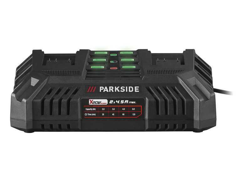 PARKSIDE® Dvojitá nabíjačka na akumulátor 20 V/4