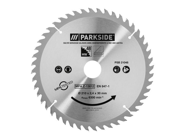 PARKSIDE® Pílový kotúč (210 mm