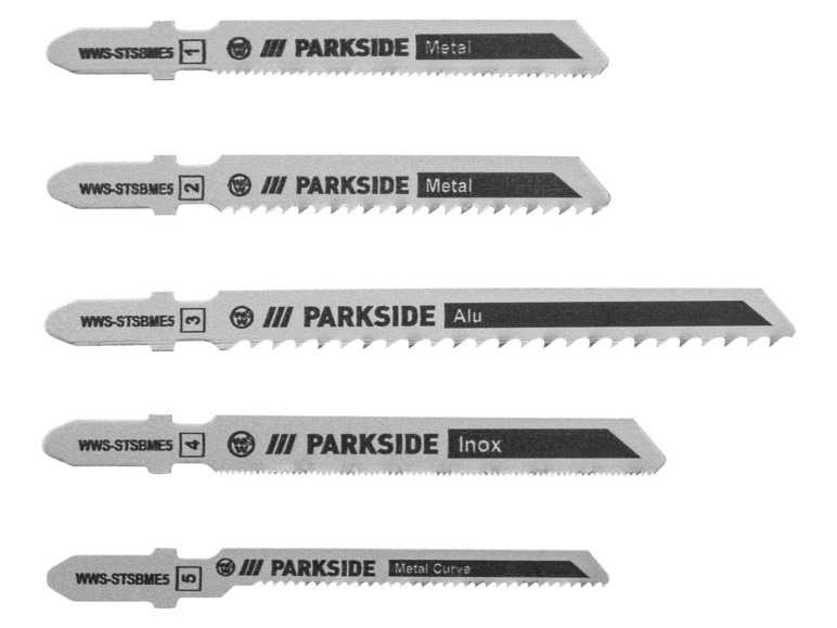 PARKSIDE® Súprava pílových listov pre priamočiaru pílu PSTZ 3 A1 (súprava „kov“) PARKSIDE®