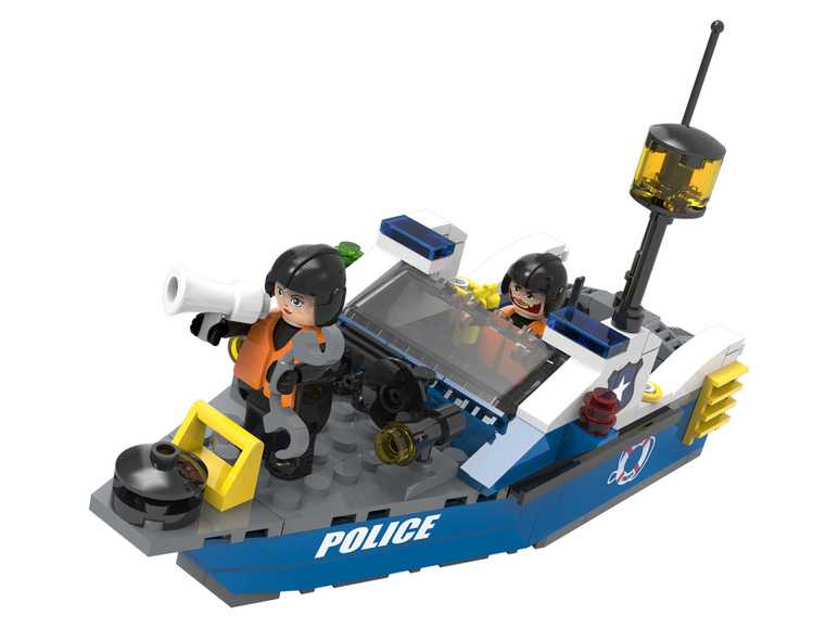 Playtive Clippys Stavebnica S (policajný čln) Playtive Clippys