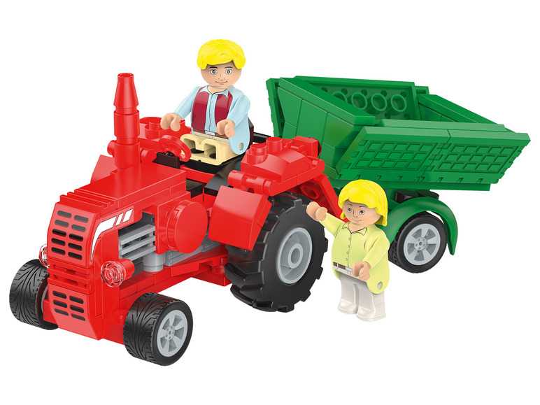 Playtive Clippys Stavebnica S (traktor s prívesom) Playtive Clippys