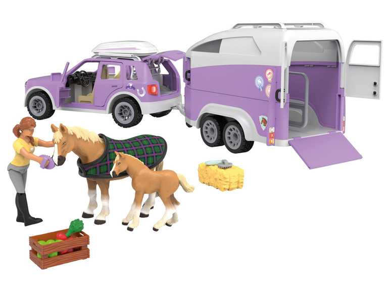 Playtive Dobrodružné vozidlo so zvieratami L (SUV s prívesom pre koňa) Playtive
