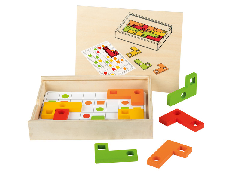 Playtive Drevená Montessori hračka (geometrické tvary) Playtive
