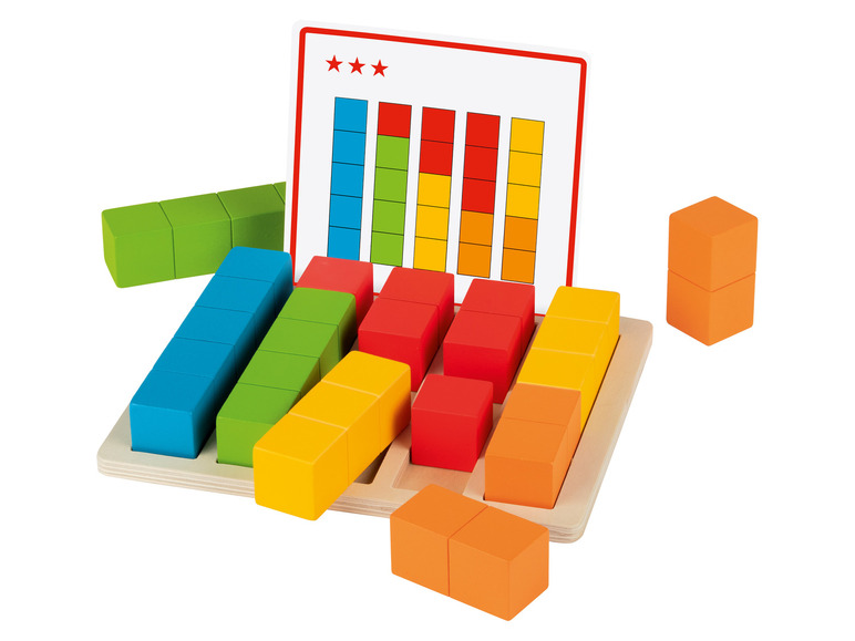 Playtive Drevená Montessori hračka (počítanie) Playtive