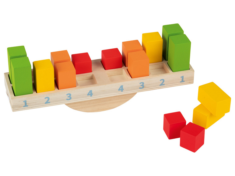 Playtive Drevená Montessori hračka (závažia) Playtive