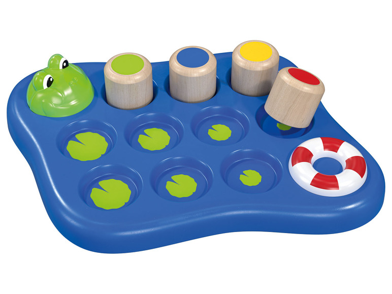 Playtive Drevená hračka na rozvoj motoriky (žaba) Playtive