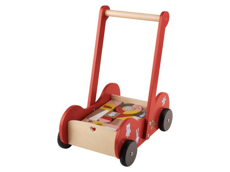 Playtive Drevený vozík (červená) Playtive