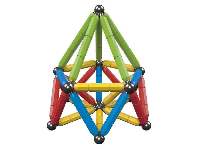 Playtive Magnetická stavebnica (farebná) Playtive